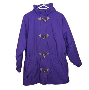 Vintage FarWest Zip Button Purple Winter Ski Jacket Coat Gore Tex